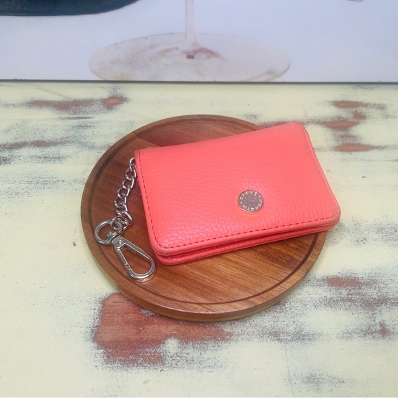 Orange Cardholder Keychain Wallet - Picture 10 of 12